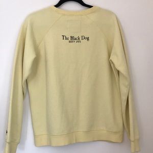 yellow black dog sweatshirt